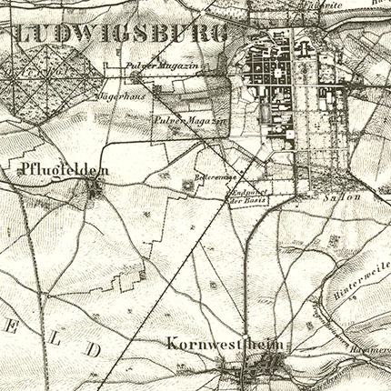 Topographischer Atlas des Königreichs Württemberg 1:50 000