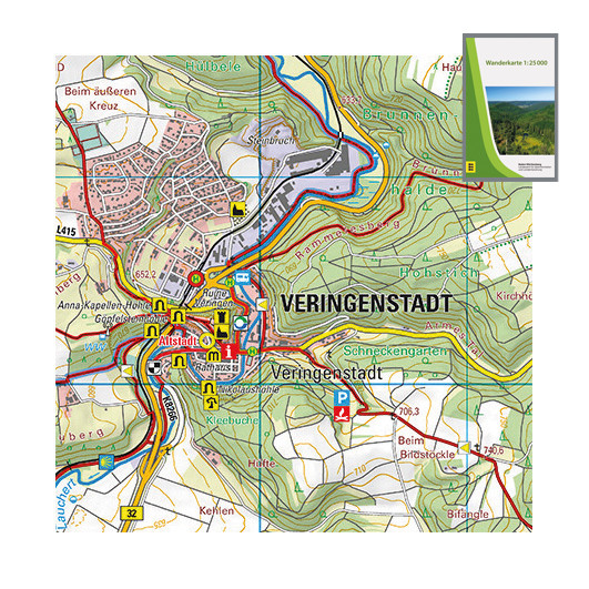 Wander­karten 1:25 000