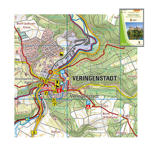 Wander­karten 1:25 000