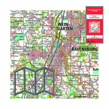 Topographische Karten 1:100 000, gefaltet