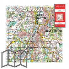 Topographische Karten 1:100 000, gefaltet