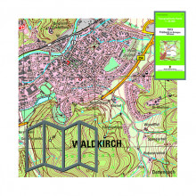 Topographische Karten 1:25 000, gefaltet