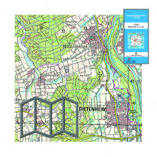 Topographische Karten 1:50 000, gefaltet