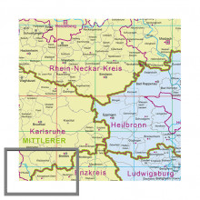 Verwaltungs­gliederungs­karte 1:350 000, plano